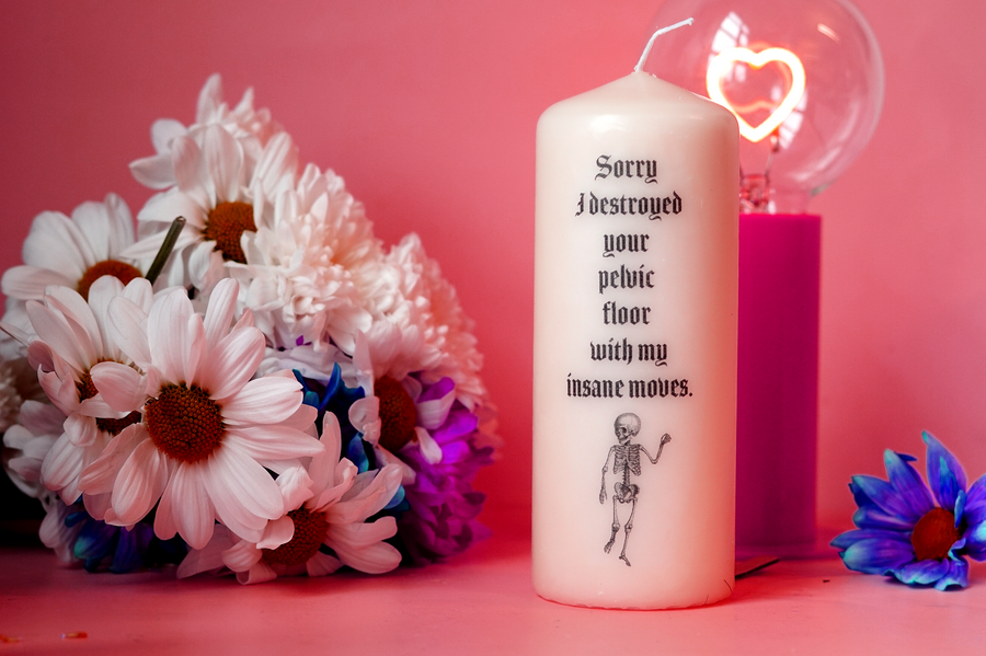 Pelvic Floor Mother's Day Pillar Candle