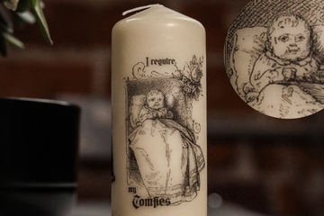 I Require My Comfies Pillar Candle