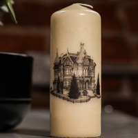 Haunted House Pillar Candle