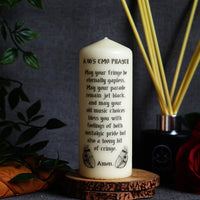 An Emo Prayer© Pillar Candle (VG)