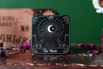 The Moon Tarot Candle Coaster